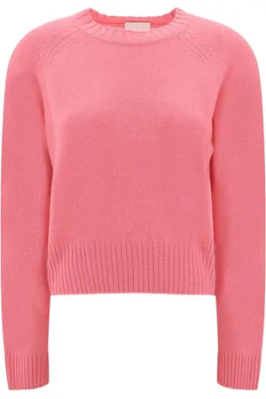 Allude Femme, Pulls, Rose, Taille: 40 FR Pull en cachemire avec design côtelé