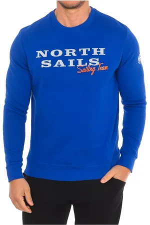 North Sails Homme, Sweatshirts et sweats à capuche, Bleu, Taille: 2XL Sweat à Col Rond Côtelé