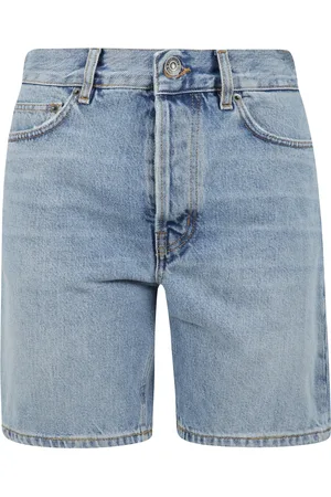 Fiorucci Femme, Shorts, Bleu, Taille: W28 Shorts en denim avec design jambe droite