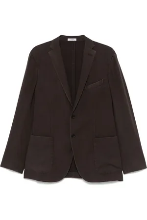Boglioli Homme, Vestes, Brun, Taille: XL Veste en laine vierge avec 2 boutons