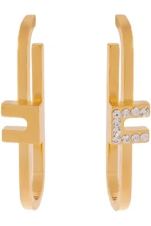 Elisabetta Franchi Femme, Accessoires, Jaune, Taille: ONE Size Boucles d