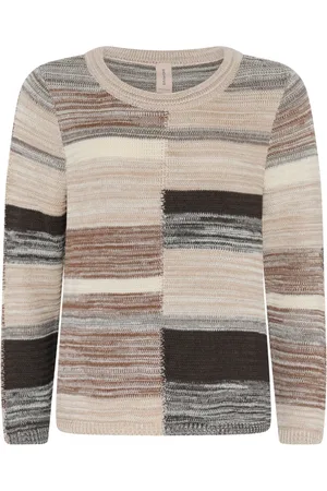 Skovhuus Femme, Pulls, Multicolore, Taille: 40 FR Chemisier Décontracté Multicolore Crème/Beige