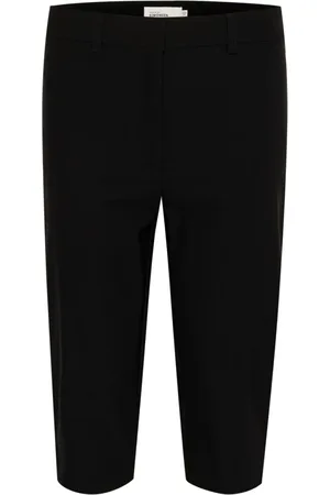 Karen by Simonsen Femme, Pantalons, Noir, Taille: 44 FR Pantalon Capri Slim-fit Meteorite
