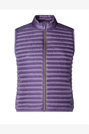 save the duck Femme, Vestes, Violet, Taille: 40 FR Veste Sans Manches Légère Violet Matelassée