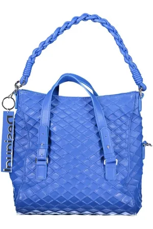 Desigual Femme, Sacs, Bleu, Taille: ONE Size Sac à Main Femme Bleu avec Poignées Détachables