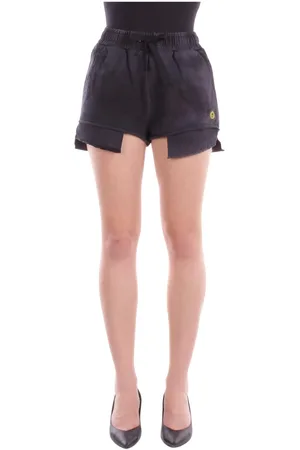 BARROW Femme, Shorts, Noir, Taille: 38 FR Shorts Noirs avec Logo et Poches