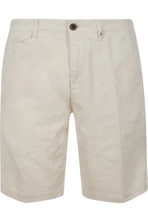 MYTHS Homme, Shorts, Blanc, Taille: XL Shorts Bermuda en coton blanc cassé