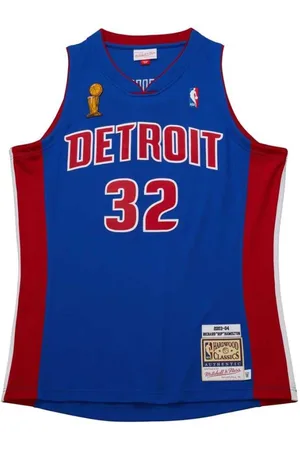 Mitchell & Ness Homme, Sport, Bleu, Taille: S NBA Dark Finals Jersey Pistons 2003