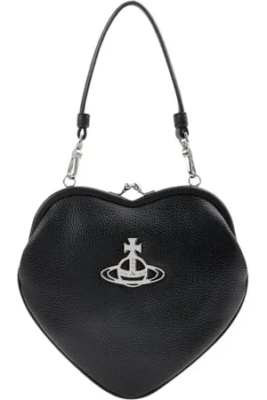 Vivienne Westwood Femme, Sacs, Noir, Taille: ONE Size Sac en Cuir PU Noir en Forme de Cœur