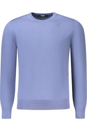 K-Way Homme, Pulls, Bleu, Taille: M Pull en Tricot de Coton Bleu Style Confort