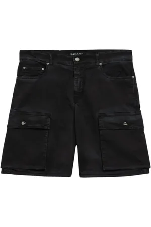 BARROW Homme, Shorts, Noir, Taille: W34 Shorts Cargo Bermuda avec Mini Logo