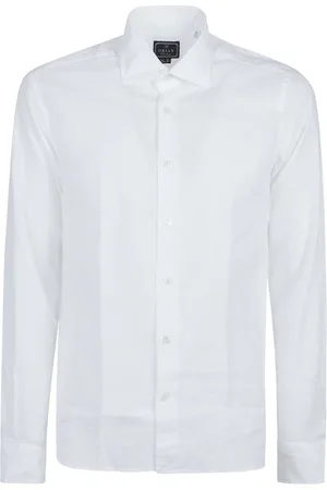 Orian Homme, Chemises, Blanc, Taille: XS Chemise Slim À Manches Longues