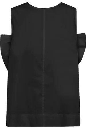 Co`Couture Femme, Tops, Noir, Taille: 36 FR Haut noir avec et détail en V
