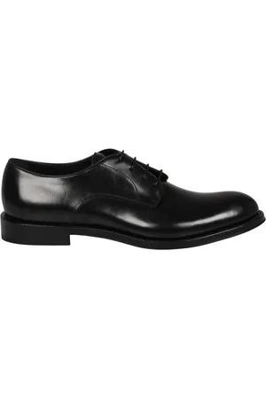 Corvari Homme, Chaussures, Noir, Taille: 43 EU Chaussures à lacets en cuir semi-brillant