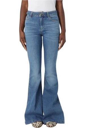 Liu Jo Femme, Jeans, Bleu, Taille: W27 Jeans Bleu Taille Haute Évasés