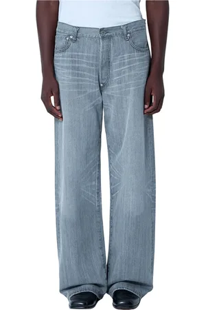 JUNYA WATANABE Homme, Jeans, Gris, Taille: L Straight-Leg Five-Pocket Jeans
