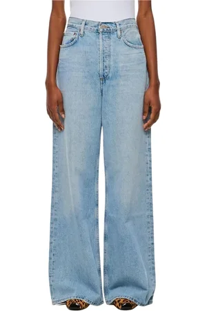 AGOLDE Femme, Jeans, Bleu, Taille: W27 Gnawed Wide Leg Jeans
