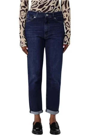 Sportmax Femme, Jeans, Bleu, Taille: W30 Jean droit bleu pour femme