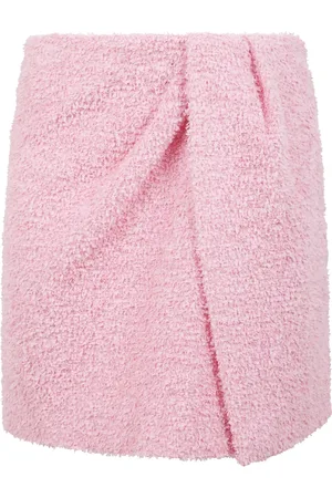 Msgm Femme, Jupes, Rose, Taille: 38 FR Jupe courte en tweed avec croix avant