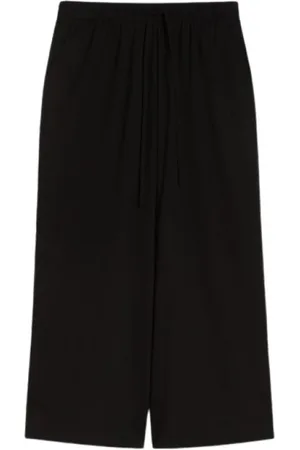 Max Mara Femme, Pantalons, Noir, Taille: 36 FR Pantalon Large Noir Court