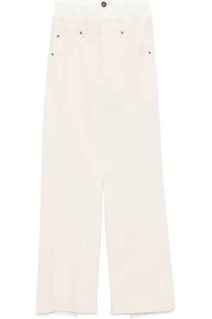 Maison Margiela Femme, Jupes, , Taille: 34 FR Jupe Longue en Denim avec Fentes