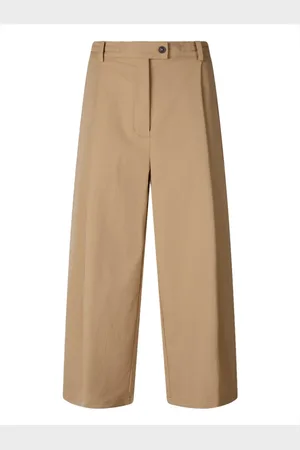 save the duck Femme, Pantalons, Brun, Taille: 36 FR Pantalon Large Beige