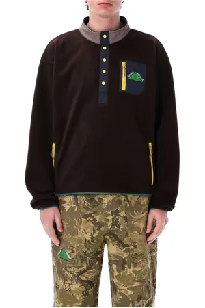 Brain Dead Homme, Sport, Brun, Taille: L Veste polaire à capuche