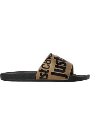 Roberto Cavalli Homme, Chaussures, Brun, Taille: 42 EU Sandales Décontractées en Caoutchouc Noir