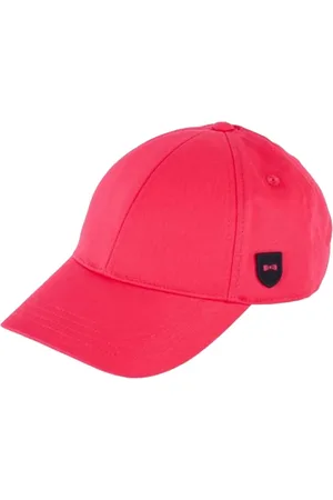 Eden Park Homme, Accessoires, Rouge, Taille: ONE Size Casquettes Rouges avec Fermeture Velcro