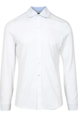 FAY Homme, Chemises, Blanc, Taille: 2XL Chemise Blanche à Col Oxford