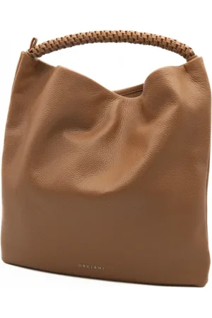 Orciani Femme, Sacs, Brun, Taille: ONE Size Sac à main en cuir Scooby Style Ss25
