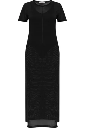 LEMAIRE Femme, Robes, Noir, Taille: 40 FR Robe colonne fendue