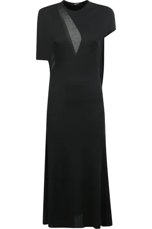 Jacquemus Femme, Robes, Noir, Taille: 40 FR Robe Longue Drapée