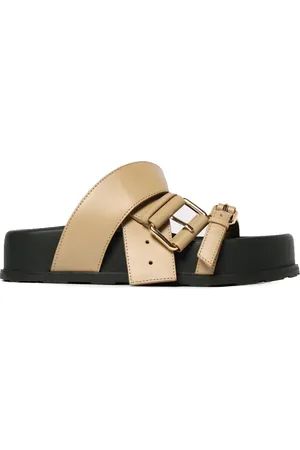 Moschino Femme, Chaussures, , Taille: 37 EU Sandale Basse avec Ceinture