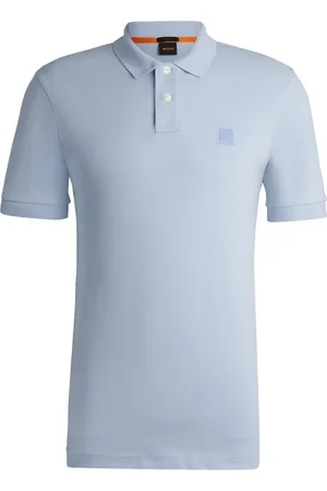HUGO BOSS Homme, Tops, Bleu, Taille: 2XL Polo Slim Fit avec Logo