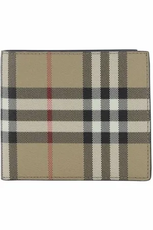 Burberry Homme, Accessoires, , Taille: ONE Size Portefeuille à Carreaux avec Doubles Fentes