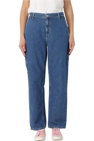 Carhartt Femme, Jeans, Bleu, Taille: W28 Jean Coupe Droite Bleu