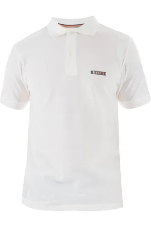 Paul Smith Homme, Tops, Blanc, Taille: XL Polo Classique Brodé à Rayures Multicolores