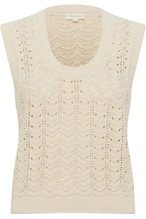 Part Two Femme, Pulls, , Taille: 42 FR Haut Tricot Féminin Blanc Gris