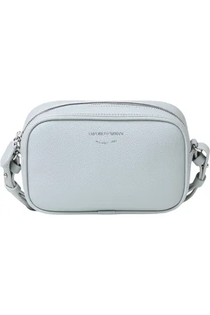 Emporio Armani Femme, Sacs, Bleu, Taille: ONE Size Sac bandoulière en cuir élégant