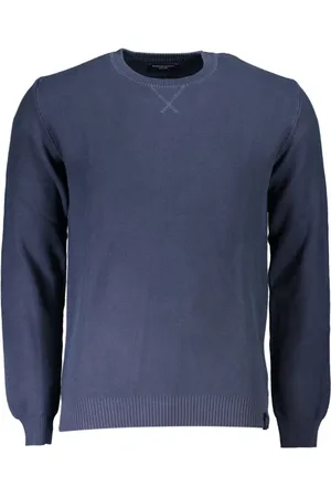 North Sails Homme, Pulls, Bleu, Taille: XL Pull Homme en Coton Bleu Style Moderne