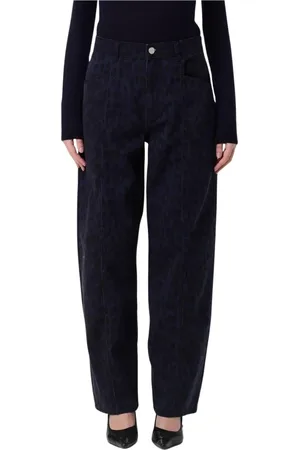 Baum und Pferdgarten Femme, Jeans, Bleu, Taille: 42 FR Leopard Print Wide Leg Jeans