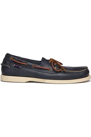 SEBAGO Homme, Chaussures, Bleu, Taille: 43 EU Mocassins bateau en cuir bleu