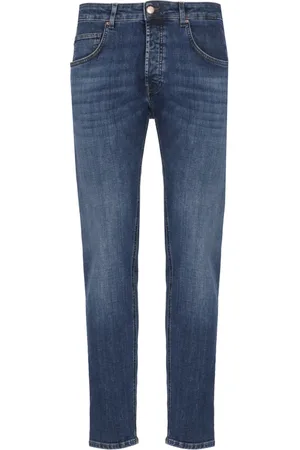 Don the Fuller Homme, Jeans, Bleu, Taille: W35 Jean en Coton Bleu avec Broderie