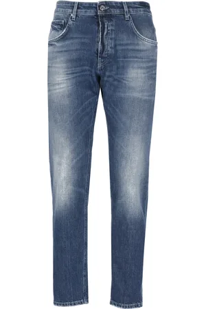 Don the Fuller Homme, Jeans, Bleu, Taille: W33 Jean en Coton Bleu avec Broderie
