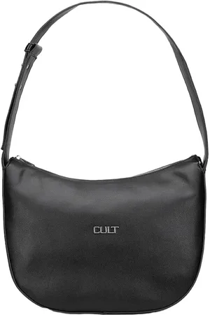 Cult Femme, Sacs, Noir, Taille: ONE Size Sac à Main Hobo Noir pour Femmes Modernes