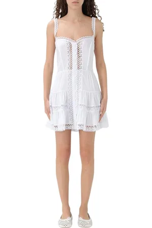 CHARO RUIZ IBIZA Femme, Robes, Blanc, Taille: 36 FR Robe Maxi Élégante Blanche