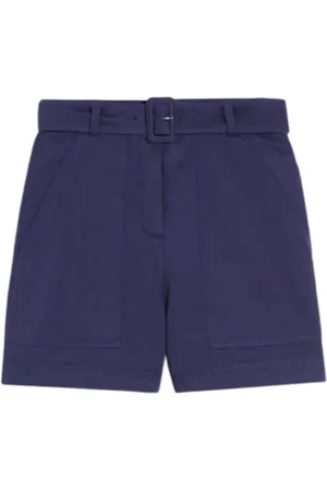 Max Mara Femme, Shorts, Bleu, Taille: 38 FR Cargo Bermuda Shorts