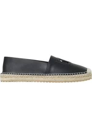 Dolce & Gabbana Homme, Chaussures, Noir, Taille: 41 EU Espadrilles noires à enfiler