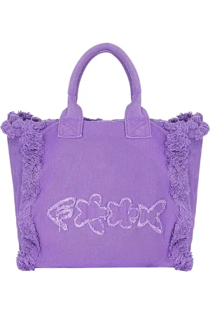 F**K Femme, Sacs, Violet, Taille: ONE Size Sac de plage à volants